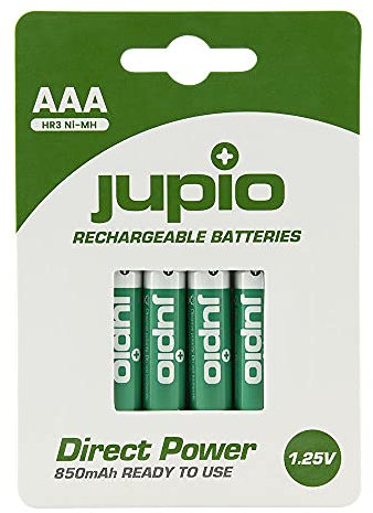 Jupio JRB-AAADP Direct Power NI-MH Akku (AAA, 850mAh, 4-er Blister)