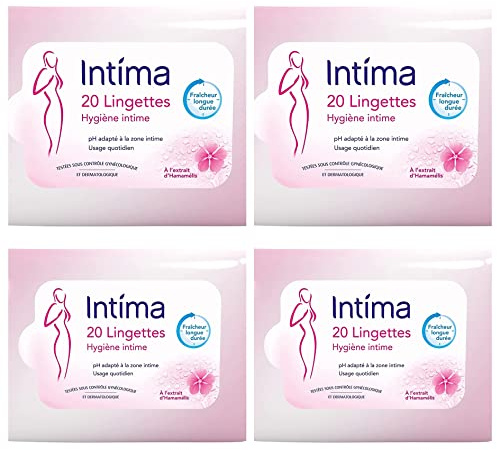 Intima Lingettes Hygiène Intime 20 Pièces - Lot de 4