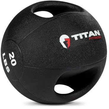 Titan Fitness Dual Grip Medicine Ball 20 lb.