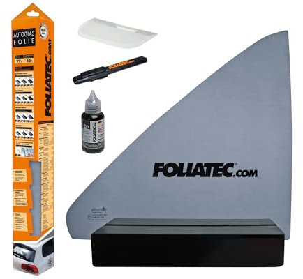FOLIATEC Scheibentönungsfolie Tönungsfolie für Autoscheiben, MIDNIGHT REFLEX Light, 76 x 300 cm, mit ABG, 65% Verdunkelung