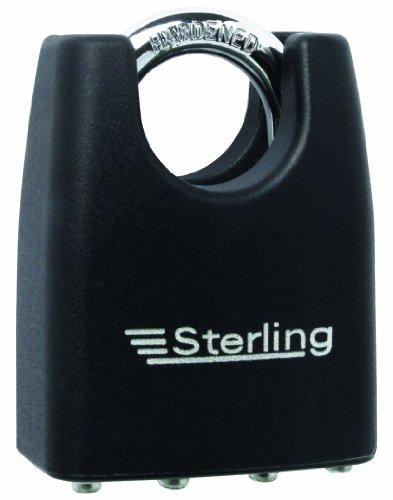 Sterling LPL142C 45mm Double Locking Laminated Padlock with Closed Shackle, Black