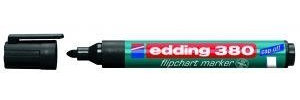 Flipchart-Marker edding 380, Rundspitze, Strichstärke ca. 1,5-3mm, schwarz