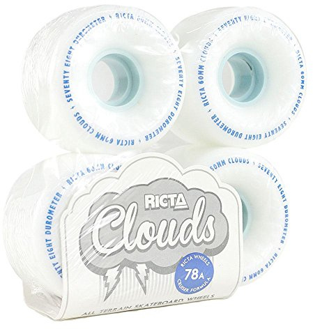 Ricta Skateboardräder Wolken Pro Skateboard Rollen Weiß Blau 78 A 60 mm