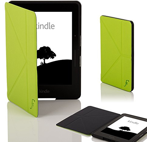 Forefront Cases Fodral för Amazon Kindle Voyage (utkommen 2014) - Tunn, Lätt, Skydds-Fodral mid stativfunktion för Kindle Voyage (Origami-stil) - Automatisk Sömn/Väckning funktion (Skal) - Lila