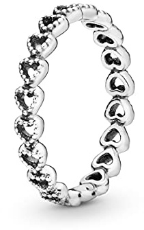Pandora Band of Hearts durchbrochener Herzring