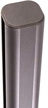 WPC Système Holzkontor24 Poteau à sceller dans le béton 150 cm anthracite – Vision Schut zzäune Brise-vue Pare-vue de jardin Brise-vue Pare-vue winschutz balcon murale pour jardin et terrasse vue Protection pour brise-vue Pare-vue murs balcon murs, WPC Pare-vue en plastique Facile d'entretien
