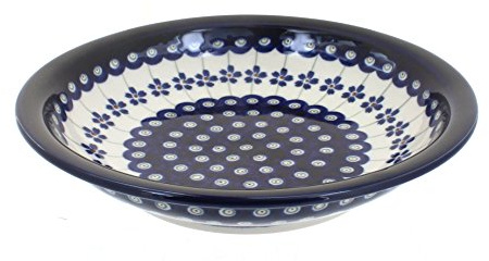 Bunzlauer Keramik – Plato hondo y plato hondo bunzlauer hondos, diámetro 22,5 cm, H = 4,5 cm Decoración 166 a