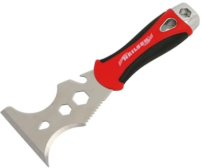 Neilsen CT2383 5-in-1 Scraper Multi-Tool with Anti-Slip Soft Grip Handle for Various Scraping Tasks
