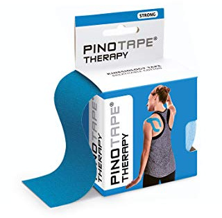PINO PINOTAPE Baumwolle Kinesiologie-Band Blau 5 cm x 5 m