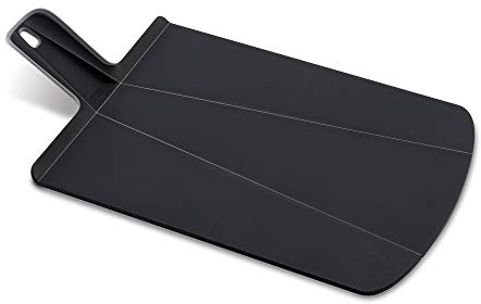 Joseph Joseph 60040 Chop2Pot Plus, Folding Chopping Board, Large - Black
