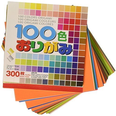 Aitoh Origami Paper 3X3 300/Pkg, Assorted Colors