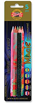 KOH-I-NOOR 'MAGIC' 3406 Jumbo special färgpennor i färgglad design, flerfärgad, blisterförpackning