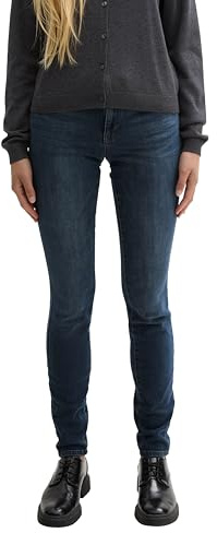 TOM TAILOR Damen Alexa Skinny Jeans, 10282 - Dark Stone Wash Denim,32/32