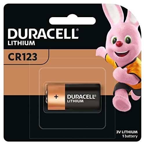 DURACELL CR123 Piles au lithium haute puissance 3V (CR123A / CR17345) (lot de 1) – Puissance longue durée – Pour appareils photos, lampes de poche, détecteurs de fumée