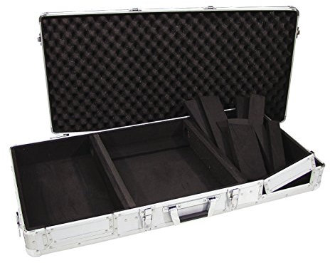 ROADINGER Universal-Konsole DIGI-1 2xCD/1xM-12 sil | DJ-Flightcase für 2 CD-Player und einen Mixer (12)