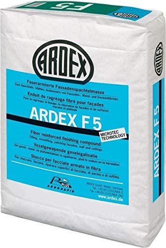 ARDEX Faserarmierte Fassadenspachtelmasse (5 kg) - Grau - Hochviskos - Schnelltrocknend