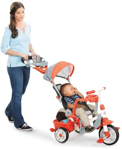 Little Tikes 5-in-1 Deluxe Ride & Relax, Reclining Trike - Red