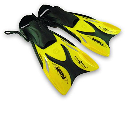 Aqua Lung Sport Schwimmflossen/Schnorchelflossen Flame Junior für Kinder, Small/Medium gelb