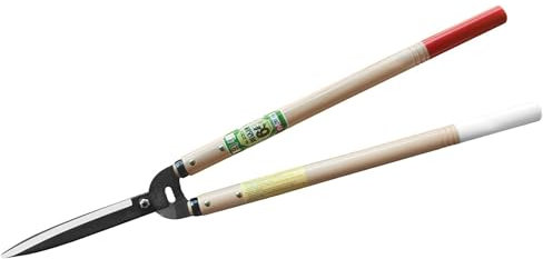 Okatsune Hedge Shear, Wood Handles (Blade:8in, Total:30.7in) (japan import)