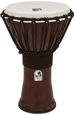 TOCA TO809278 Djembe Freestyle II 9 Dark Red Synth. Head Rope Tuned TF2DJ-9R