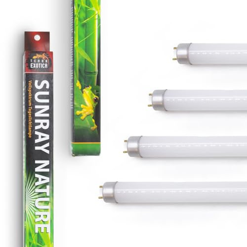Terra Exotica Sunray Nature Tageslicht-Leuchtstoffröhre für Terrarien 15W 18W 30W oder 36W – Natürliches Licht zur Terrarienbeleuchtung (18, Watt)