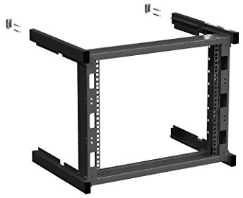 Armadio rack Netwok da parete 9U 482,6 mm (19) - telaio aperto - profondità 400 mm - nero - contenitore server