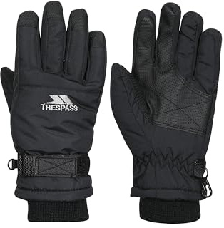 Trespass Ruri II – Guantes de Nieve para niños, Infantil, Color Negro, tamaño Size 2/4