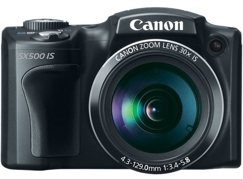 Canon PowerShot SX500 IS 16.0 MP Digital Camera with 30x Wide-Angle Optical Image Stabilized Zoom and 3.0-Inch LCD (Black) (OLD MODEL)