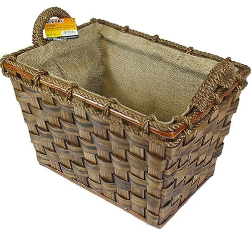 Cesto de leña rectangular