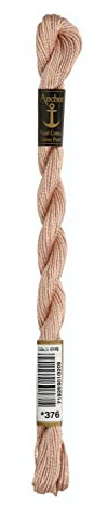 Anchor Stickgarne, 100% Baumwolle, Taupe, Stärke 5, 21m, 4585000-00376