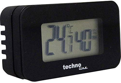 Technoline WS7006 - mini Thermometer (4 cm) für den Innenbereich: Arbeitsplatz, Büro, Auto, Wohnwagen, Boot, Wohnmobil, felxibel einsetzbar, halb so groß wie eine Streichholzschachtel