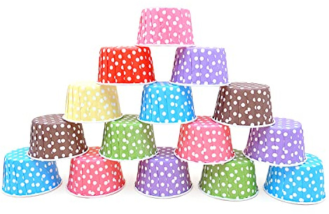 Keysui 100er Set Papier-Muffinförmchen | Lebensmittelechtes, fettdichtes Papier | Perfekt für Cupcakes, Muffins und Desserts Cupcake Förmchen für Hochzeit und Geburtstag