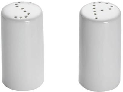 Maxwell & Williams White Basics Zylindrisches Salz- und Pfefferset, Porzellan, 8,5 x 4 cm