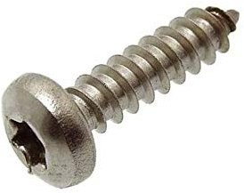 50 Stk. Linsenkopf-Blechschrauben 6,3x16 mm Edelstahl rostfrei V2A - A2 TX/Innenvielzahn