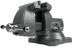 Wilton Mechanics Bench Vise, 5 Jaw Width, 5-1/4 Jaw Opening, 3-3/4 Throat (Model 745)