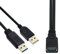 Schwarz USB 3.0 Buchse auf Dual USB Stecker Extra Power Data Y Verlängerungskabel für 2,5 Zoll mobile Festplatten KabelCC
