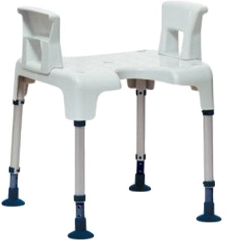 AQUATEC PICO Duschhocker m. Armlehnen und Ausschnitt, Badehilfen