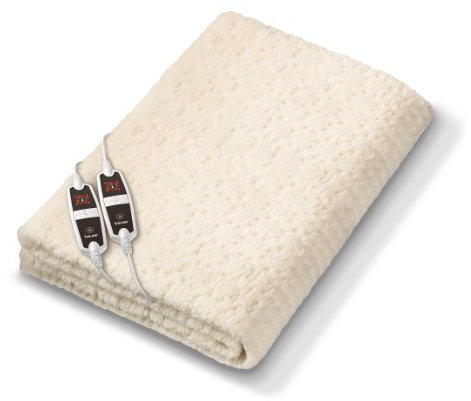 Beurer UB56-XXL - Calientacamas doble, 140 x 150 cm, color blanco