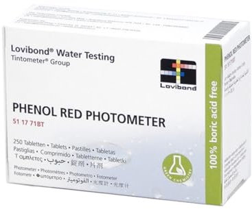 Lovibond Phenol Red Tablets - 250 Pack - Professional-Grade Reagents for Digital Photometers| Reliable, Easy-to-Use & Accurate Water Testing