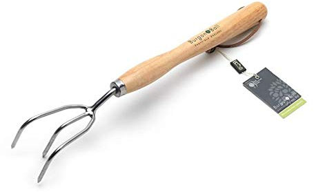 Burgon & Ball Stainless Mid Handled Claw Cultivator