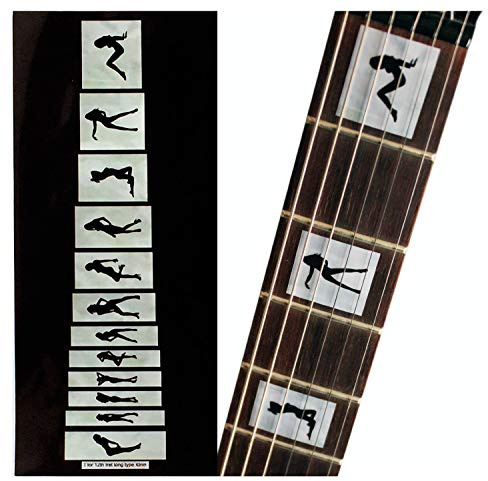 Inlay Sticker Griffbrett Position Marker für Gitarren & Bass – Girls in Blocks
