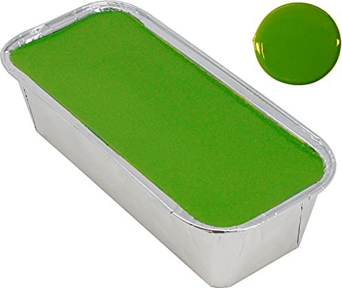 Flaschensiegellack N Gelbgrün 500 ml, Siegellack in Aluschale zum Flaschen tauchen/versiegeln, hart brüchig ca. 1 kg
