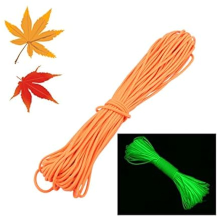 zjchao(TM 9 Strand 550 Luminous Floureszierende Paracord Fallschirmschnur