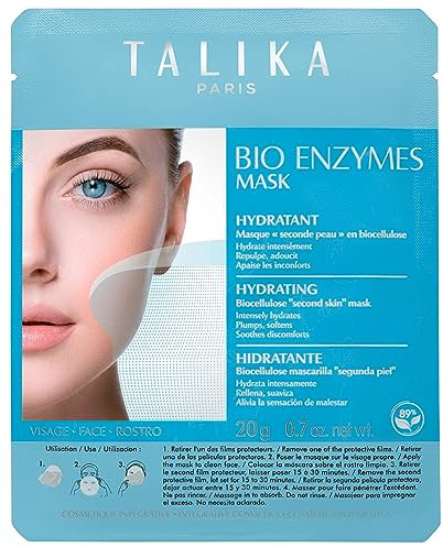 Talika Bio Enzymes Mask Hydratant - Biocellulose - Agit en 15 minutes