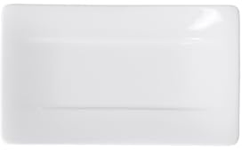 Villeroy & Boch 24cm x 14cm Sushi-Teller Modern Grace aus Premium Bone Porzellan in Uni-Weiß