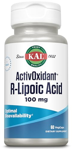 R-Lipoic Acid ActivOxidant™ -60 Vegcaps. Apto Para Veganos | Suplemento para hombres y mujeres, vegetariano, antioxidante y apoyo al sistema inmunológico