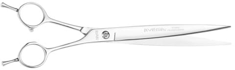 Hundeschere Revolution ohne Zahnung | EHASO | Profi Fellschere für Hunde | 25 cm gerade | Halm gerade| Hochwertige Hundescheren direkt aus Solingen | Langlebig und hochwertig