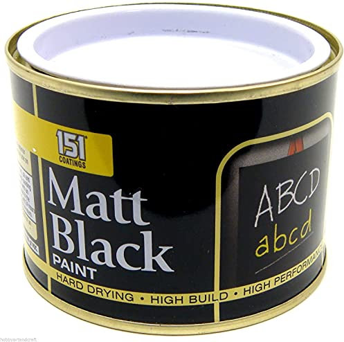 Black Board Paint School Chalk Board Matt Black 180ml New
