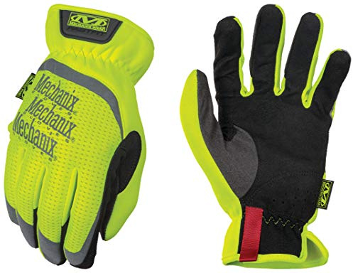Mechanix Wear Hi-Viz FastFit Gloves - High-Visibility Work Gloves - Breathable - For Construction - Durable - Touchscreen Compatible - Hi-Viz Yellow - Medium