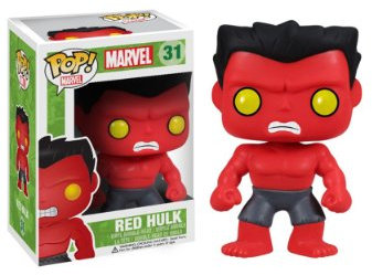 Funko - Marvel - Red Hulk Pop 10cm Vinyl Figure